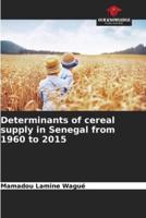 Determinants of Cereal Supply in Senegal from 1960 to 2015