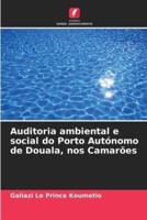 Auditoria Ambiental E Social Do Porto Autónomo De Douala, Nos Camarões