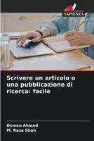 Scrivere Un Articolo O Una Pubblicazione Di Ricerca