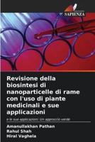 Revisione Della Biosintesi Di Nanoparticelle Di Rame Con L'uso Di Piante Medicinali E Sue Applicazioni
