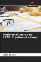 Ministerial Decree No. 1275