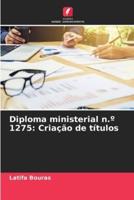 Diploma Ministerial N.° 1275