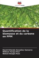 Quantification De La Biomasse Et Du Carbone En PPM