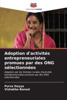 Adoption D'activités Entrepreneuriales Promues Par Des ONG Sélectionnées