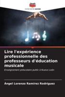 Lire L'expérience Professionnelle Des Professeurs D'éducation Musicale