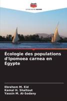 Écologie Des Populations d'Ipomoea Carnea En Égypte