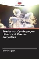 Études Sur Cymbopogon Citratus Et Prunus Domestica
