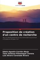 Proposition De Création D'un Centre De Recherche