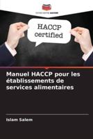 Manuel HACCP Pour Les Établissements De Services Alimentaires