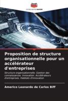 Proposition De Structure Organisationnelle Pour Un Accélérateur D'entreprises