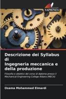 Descrizione Dei Syllabus Di Ingegneria Meccanica E Della Produzione