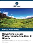 Bewertung Einiger Wasserhaushaltsindizes in Nigeria
