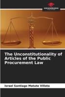 The Unconstitutionality of Articles of the Public Procurement Law