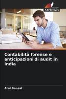 Contabilità Forense E Anticipazioni Di Audit in India