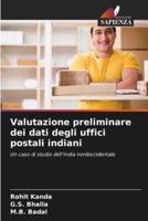 Valutazione Preliminare Dei Dati Degli Uffici Postali Indiani