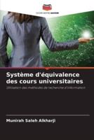 Système D'équivalence Des Cours Universitaires