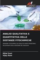 Analisi Qualitativa E Quantitativa Delle Sostanze Fitochimiche