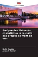Analyse Des Éléments Essentiels À La Réussite Des Projets De Front De Mer.