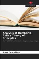 Analysis of Humberto Ávila's Theory of Principles