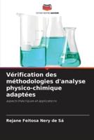 Vérification Des Méthodologies D'analyse Physico-Chimique Adaptées