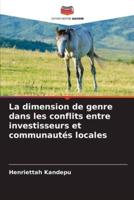 La Dimension De Genre Dans Les Conflits Entre Investisseurs Et Communautés Locales