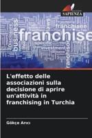 L'effetto Delle Associazioni Sulla Decisione Di Aprire Un'attività in Franchising in Turchia