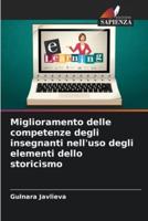 Miglioramento Delle Competenze Degli Insegnanti Nell'uso Degli Elementi Dello Storicismo