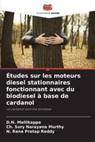 Études Sur Les Moteurs Diesel Stationnaires Fonctionnant Avec Du Biodiesel À Base De Cardanol