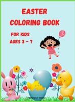 Easter Coloring Book for Kids Ages 3 - 7