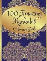 100 Amazing Mandalas Adult Coloring Book