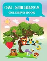 Owl Children's Coloring Book