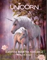Unicorn Coloring Book for Kids Vol.2