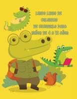 lindo libro de colorear de cocodrilo para niños de 4 a 12 años:  Increíble libro de colorear de cocodrilo para niños de 4 a 8 años, libro de colorear para niños y niñas.