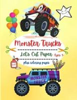 Monster Trucks Let's Cut Paper