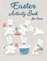 Easter Activity Book For Teens: Over 30 Easter Activity Pages including Sudoku, Mazes and Work Search &amp; Over 20 Easter Egg Coloring Pages