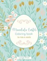 Mandala Easter Coloring Book for Kids & Adults
