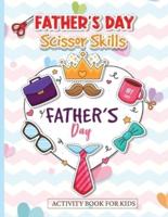 Father's Day Scissor Skills Activity Book for Kids