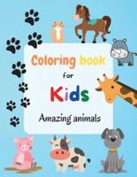 Coloring Book For Kids - Amazing Animals