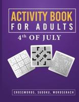 Activity Book for Adults 4th of July