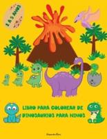 Libro Para Colorear De Dinosaurios Para Niños