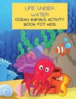 Ocean Activity Book for kids: Maze,Word Search,Find Differences and Coloring pages for kids