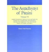 The Astadhyayi of Panini. V. 6