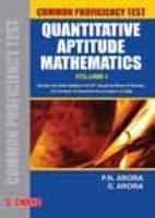 Quantitative Aptitude Mathematics: V. 1