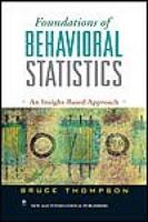 Foundations of Behavioral Statistics