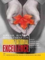 Value Based Management for Organizational Excellence