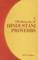 A Dictionary of Hindustani Proverbs