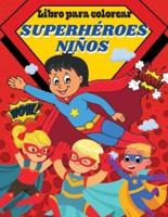 Libro Para Colorear Superhéroes Niños