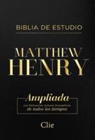 Rvr Biblia De Estudio Matthew Henry, Leathersoft, Negro, Con Índice