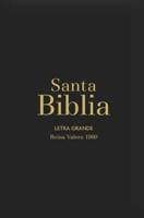 Biblia Rvr60 Letra Grande/Tamaño Manual - Negro Vinilo (Bible Rvr60 Lp/Pocket Size - Black Gloss)