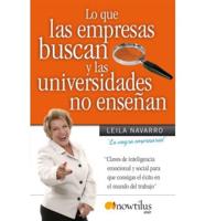 Navarro, L: Que las empresas buscan y las universidades no e